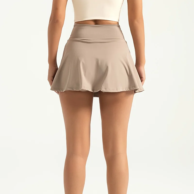 Female Mini Skirts,Running Skirts,Sports Skirts Women Sports Half Skirts Fake Two Piece Anti Light Short Skirt Tight Running Fitness Yoga Tennis Skirt