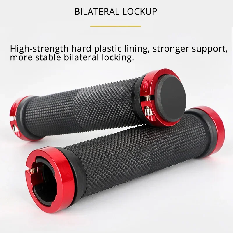 Bicycle Grips Lock on Rubber Soft Mountain Bike Dustproof Waterproof Handle Non-slip MTB Cuffs Cycling Accessories