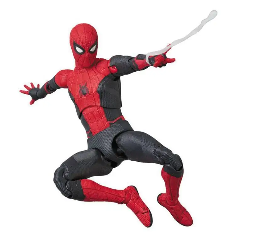 Mafex 113 человек-паук Marvel BJD Человек-паук супер герой далеко от дома фигурки модели