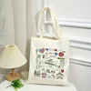 New York Fashionable Women Shoulder Bags Canvas Lady Tote Handbag Large Capacity Shopping Bag Reusable Casual Girl Handbags Gift 3