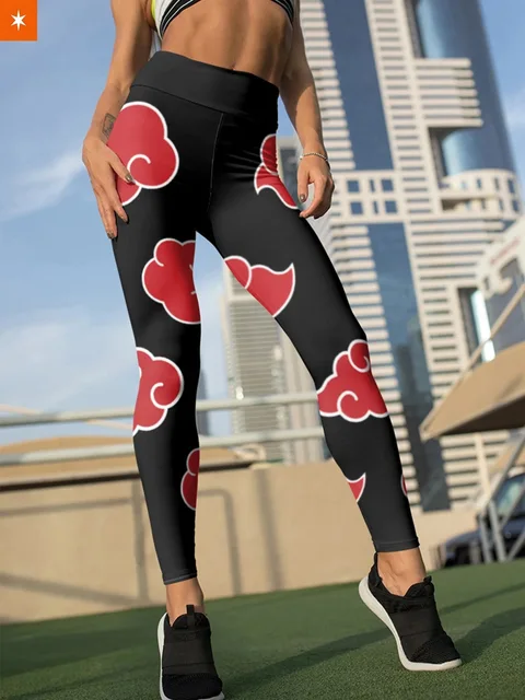 Calça De Moletom Slim Akatsuki Nuvem Anime Serie Naruto Top