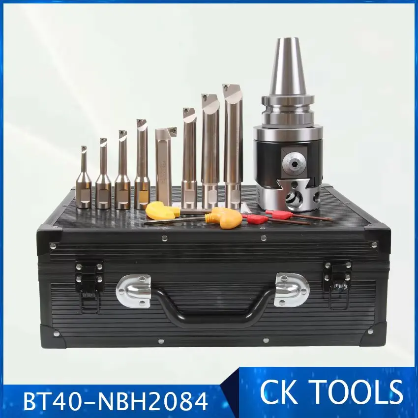 quality Precision NBH2084 8-280mm Boring Head System BT40 M16 Holder +8pcs 20mm Boring Bar rang 8-280mm Tool Set