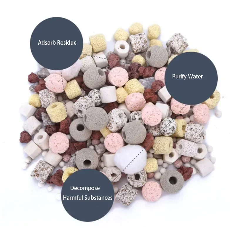 100 g 10 Arten Aquarium-Bio-Kugeln, biochemische Kugelfiltermedien für Aquarium, Filterzubehör für Aquarien – Detail 27