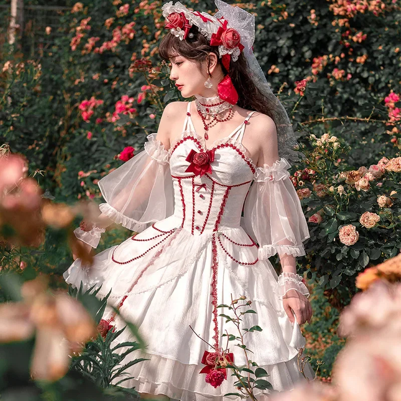 

Rose Queen ~ Sweet Lolita JSK Dress for Wedding by YLF