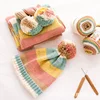 1pc 100g Cake Yarn Rainbow Cotton Yarn Segment Dyeing 5 Strands of Milk Cotton Yarn DIY Hand Knitted 3