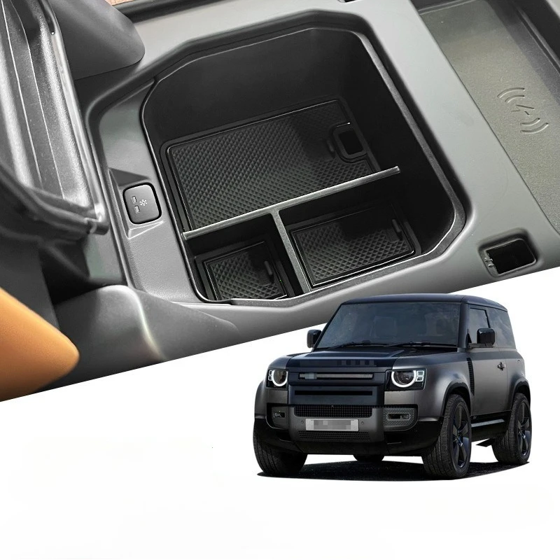 Enhanced Center Console Hidden Organizer Tray with Layered Storage