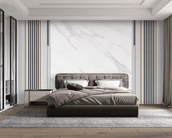 beibehang Customized modern minimalist TV, new marble sofa wallpaper living room film and television wallpaper