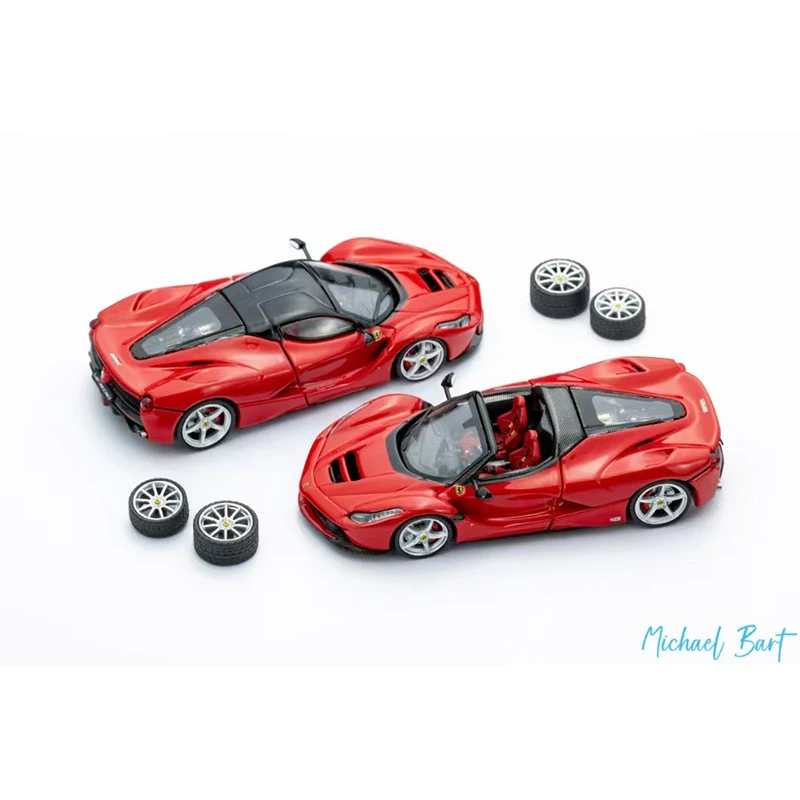 La Ferrari F150 1/64 ミニカー Street Buster Street Buster Stokta 1:64 LaFerrari F150 Kırmızı Coupe Aperta