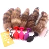 1PCS Anal Plug Fox Tail For Woman Men Anal Massage Stimulate Erotic Toys Dildo SM Role Play Adult Sex Products Flirt Tools 1