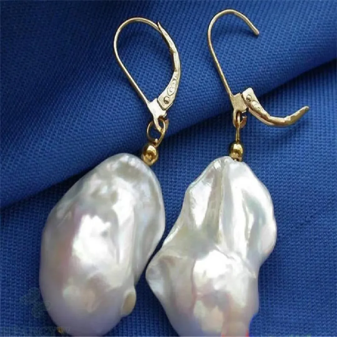 

Серьги с искусственным жемчугом 15-23 мм, изысканные классические серьги из серебра 925 пробы