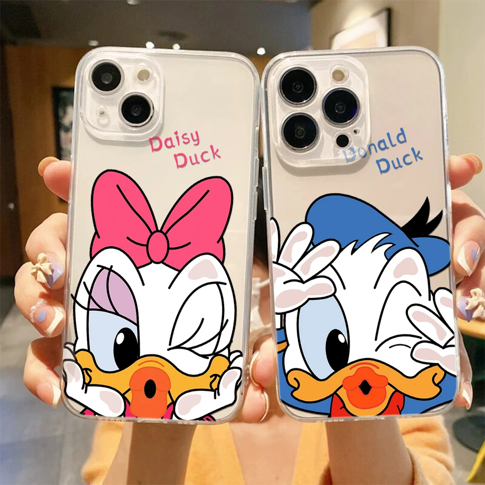 Funda De Telefono Custodia Per Telefono Donald Duck Per Iphone16 15 14 13 12 11X Xs Pro Max Xr Mini7 8Plus Cover Morbida Antiurto In Silicone