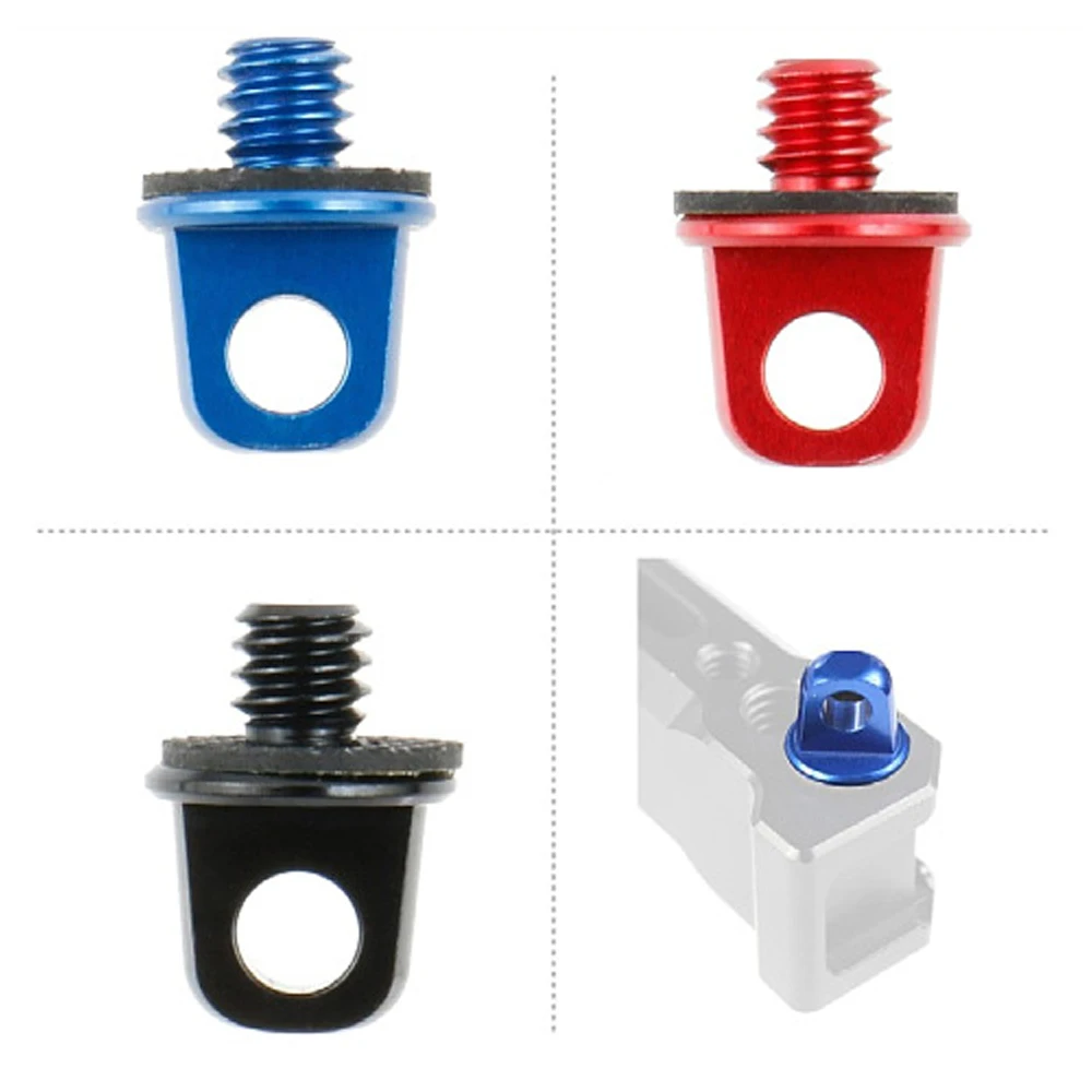 1/4" & 3/8" Aluminum Alloy Hanging Screw UNC 1/4-20 & 3/8-16 Thread Durable Lanyard Screw for Photography Sports Industrial Use