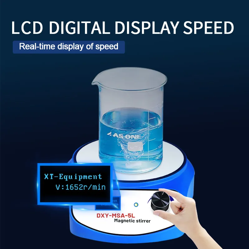 Xin Tester Magnetic Stirrer LED Digital Magnetic Mixer 3000/5000ml Stir Plate Stir Bar AC100-240V magnetic stirrer