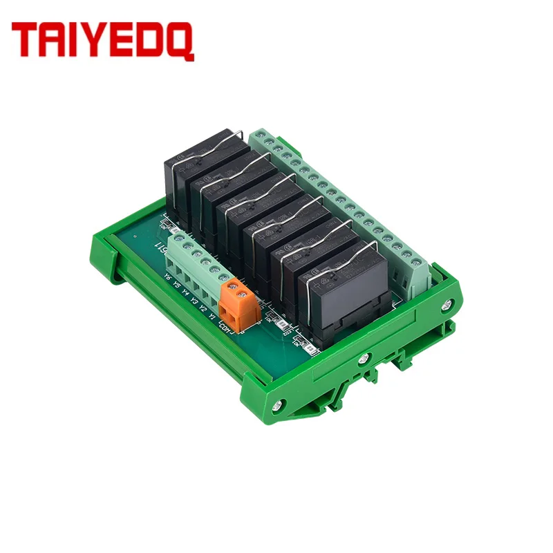 Módulo de Relé do Plc do Trilho do Ruído Mcu Saída 10 12 16 Canais 12v 24v Npn Pnp Universal 1no1nc