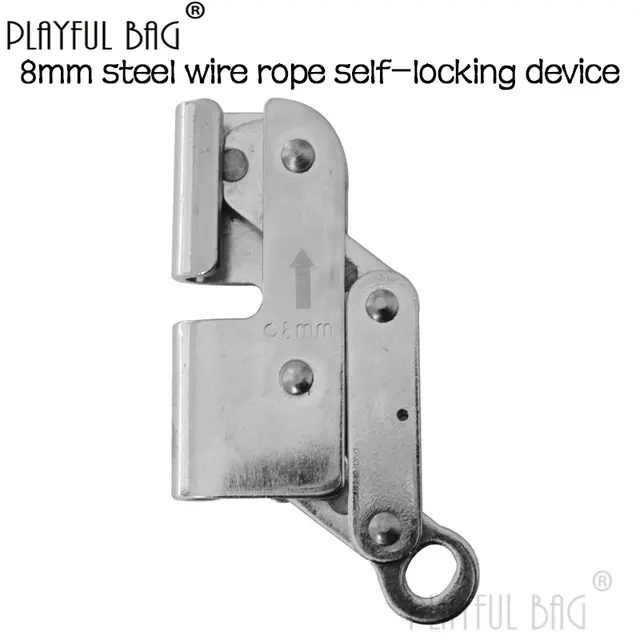 8MM/10MM/12MM Wire rope grabber Fall prevention Wire rope selflocking