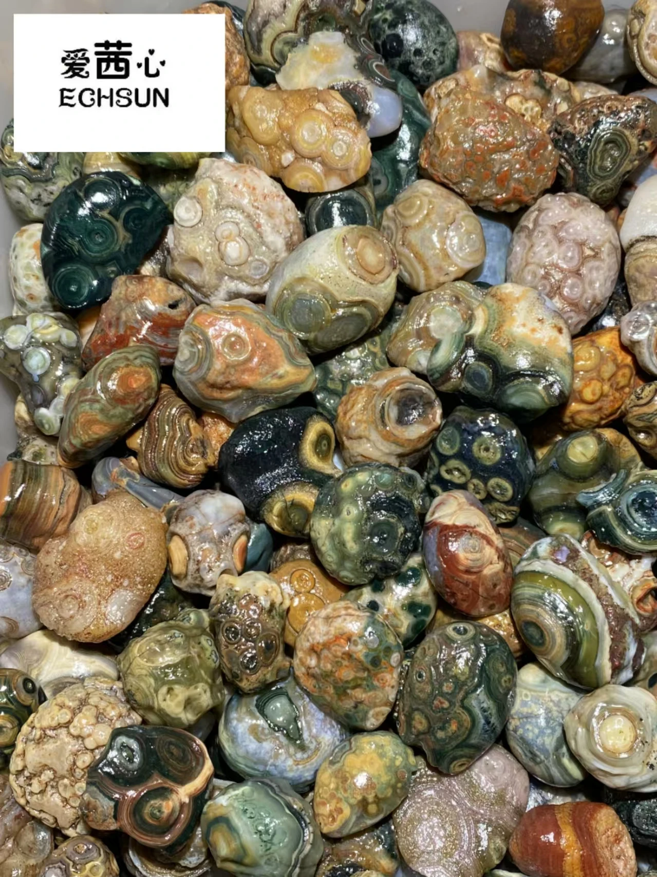 1kg/lot boutique natural Outer Mongolia surface eye stone rare precious Beautiful eye pattern diy pendant Collectibles