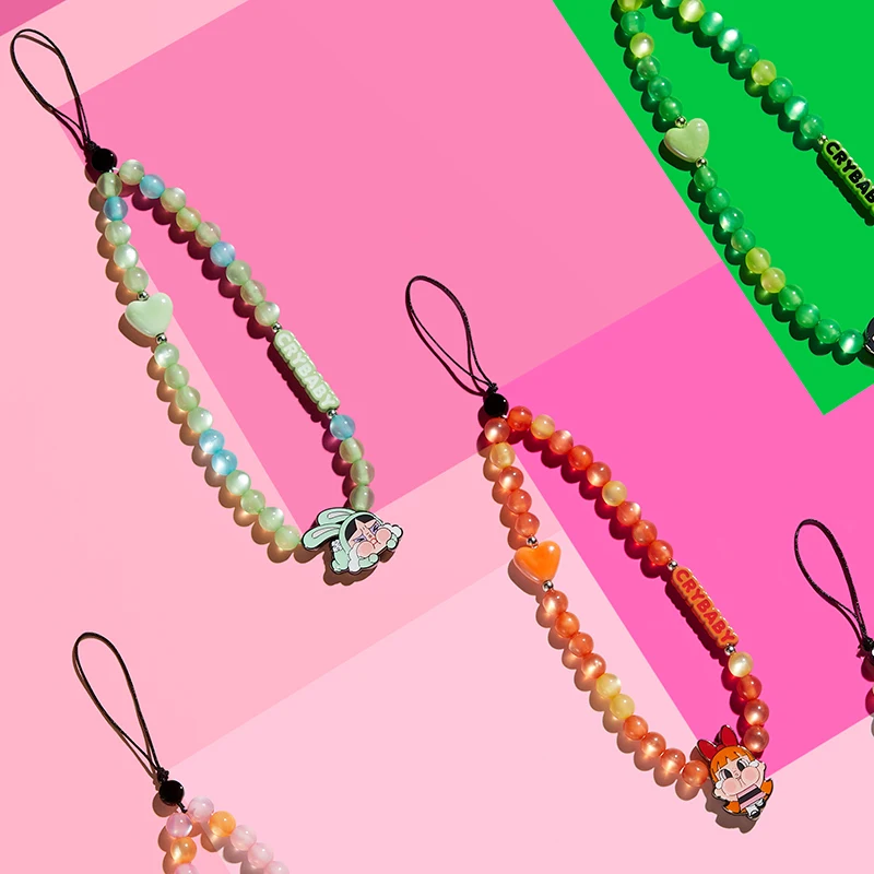 ポップマートcrybabyパワーパフガールズシリーズ、電話チャーム