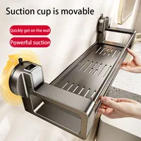 ชั้นวางของในห้องน้ำแบบติดผนัง ไม่ต้องเจาะผนัง ใช้ติดตั้งกับผนังห้องน้ำ สำหรับเก็บของในห้องน้ำ เช่น เจลอาบน้ำ 2