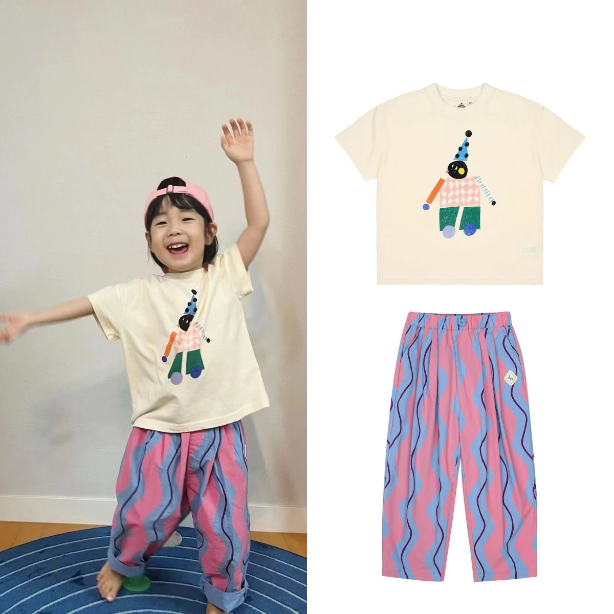

Korean Baby Tee Shirt and Pant Set 2024 Summer Girl Boy T Shirts and Shorts Set Casaul T-shirt Jersey Clothes