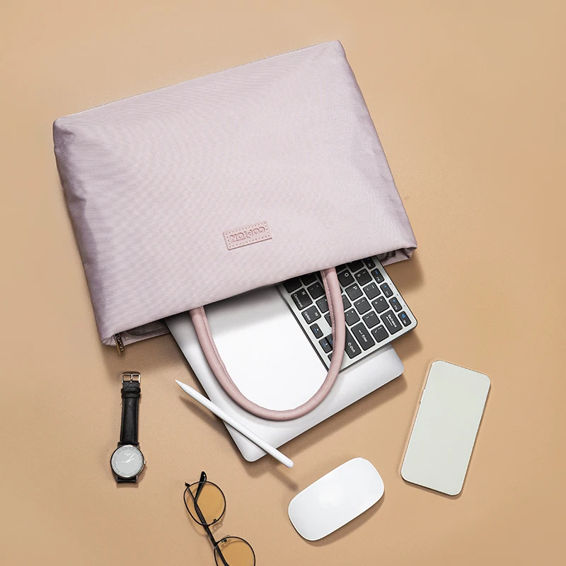 Mala de Transporte Feminina para Laptop Bolsa Pasta Macbook Air Pro 13 14.2 Huawei Xiaomi Lenovo Dell Asus Acer hp 13.3 14 Polegadas - Imagem 2