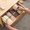 Clothes Storag Straps Lazy Folding Clothes Artifact Organizer For Wardrobe Bra Socks Storage Roll Elastic Band Cabinets Drawer 4