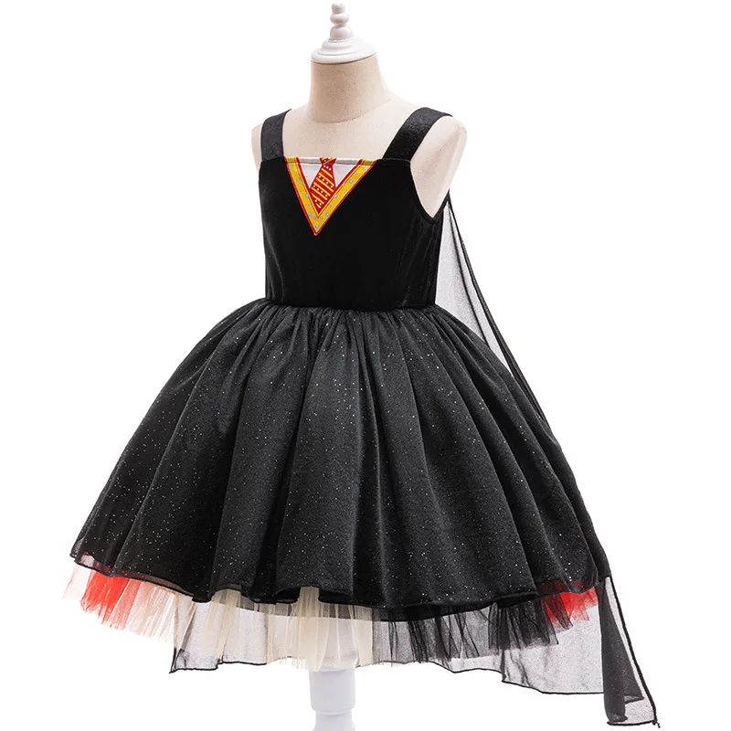Kinder Zauberer Cosplay Kleid Halloween Kostüm Magie Film Schule Formale Uniform Hexe Rollenspiel Mädchen Party Kleider Karneval – Detail 3