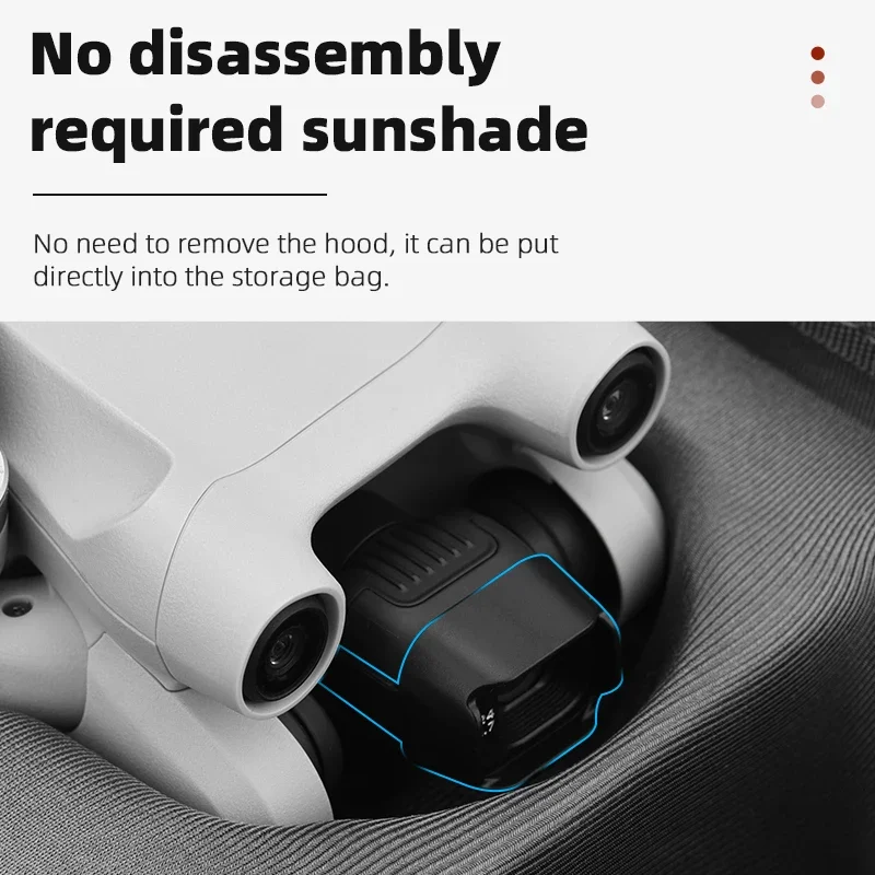 Lens Hood for DJI Mini 3 Pro Lens Cover Sunshade Protective Cover Anti-glare Gimbal Camera Guard for Mini 3 Accessory drone accessories