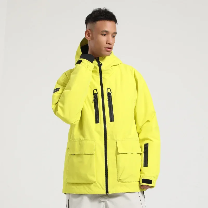 Ski Jackets Winter Thickened Insulation Waterproof Skiing Jackets Comfortable Loose Windproof Snowboarding Overcoats