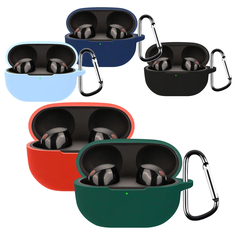 Custodia Morbida In Silicone Per Sony Wf1000Xm5 Sony Wf-1000Xm5 Gomma Con Copertura Con Fibbia In Metallo