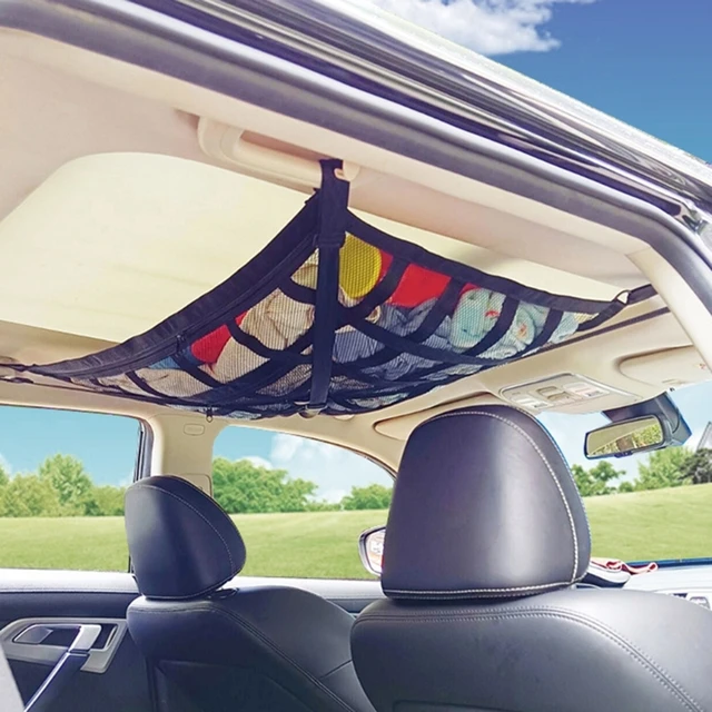 Car Ceiling Storage Net Pocket,outdoor travel SUV Car Roof Bag,Car