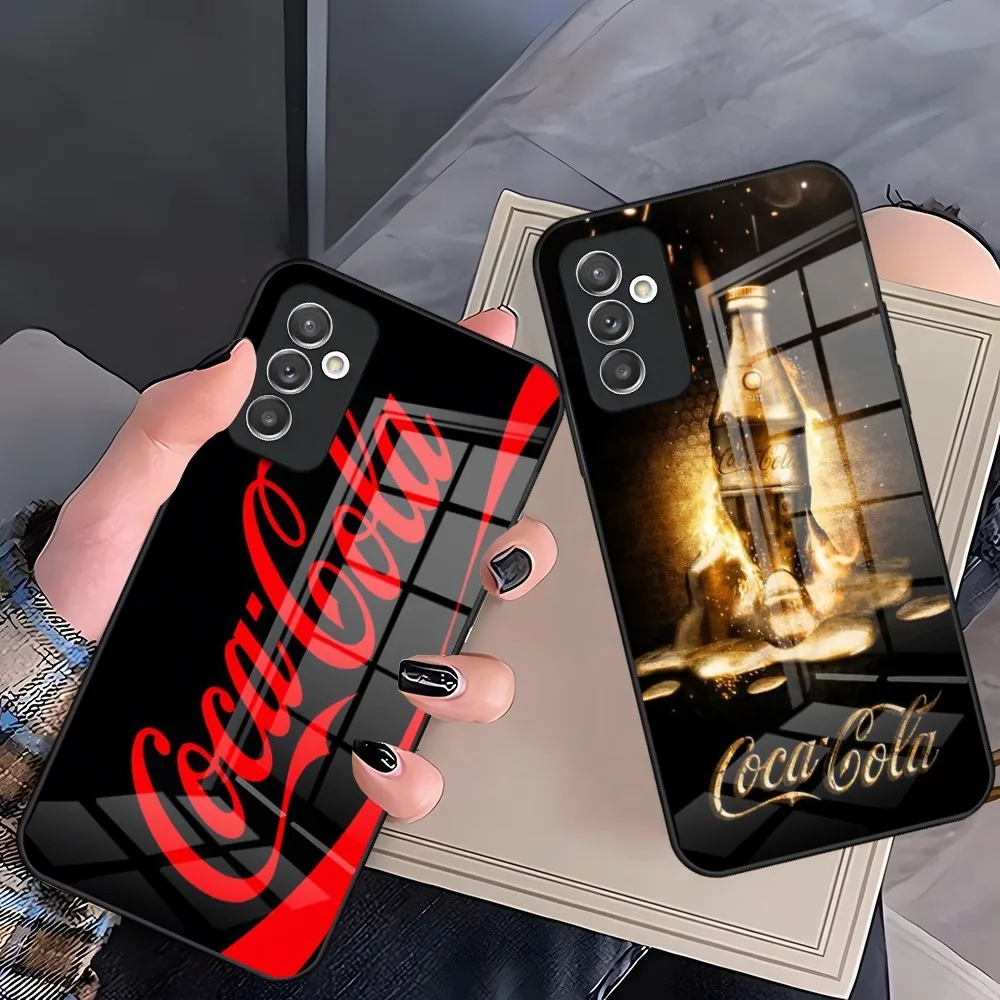 C-Coca-Fashion Cola Phone Case for Samsung S20 S30 S21 a34 a54 a53 M54 a24 Note 20 10 Pro Ultra Plus Glass luxury Cover Best Top5 C-Coca-Fashion Cola Phone Case for Samsung S20 S30 S21 a34 a54 a53 M54 a24 Note 20 10 Pro Ultra Plus Glass luxury Cover Best Top5