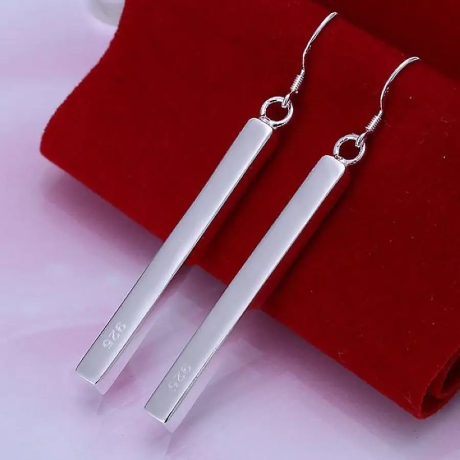 

hot sale 925 Sterling silver Dangle Earring high quality For women lady girl elegant fashion Jewelry wedding factory price