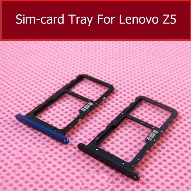 Лоток для Sim-карты для Lenovo Z5 L78011 L78012, лоток для Sim-карты, держатель для Micro SD-карты, слот-ридер, адаптер, запасные части