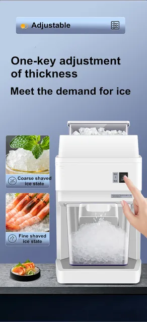 2L Commercial Pellet Ice Maker Crushing Shaver Chopper Breaker Machine  Smoothie Snow Cone Making for Bars With 5L Bucket - AliExpress