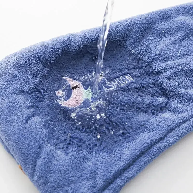 1pc Quickly Dry Hair Hat Super Absorbent Soft Bathroom Women Head Towels Girls Cute Hair Towel Hair Dry Wrap Bonnets 5