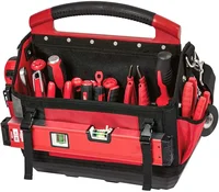 48-22-8315 for  15-Inch 31-Pocket Ballistic Material Tote, Multi-Pockets Wide Mouth Tool Tote, Adjustable Shoulder Strap 1