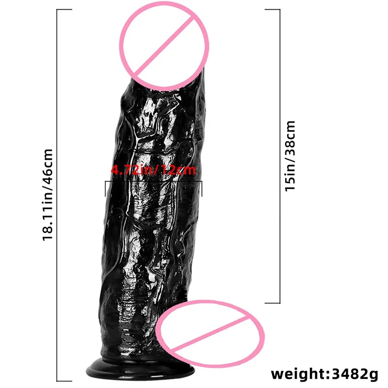 12cm Thick Realistic Huge Dildo Fake Penis Strong Suction Cup Anal Dildos Adult Sex Toys for Man Couple Toy Men's Masturbator