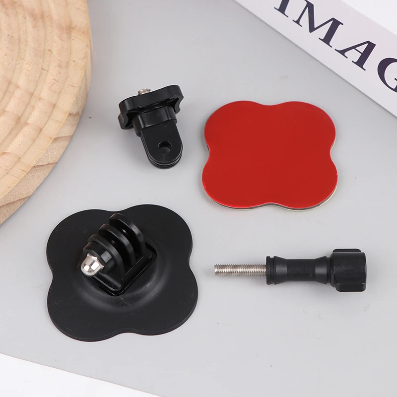 Universelle flexible Helmhalterung für 13 12 11 10 9 Insta360 X4 X5 Ace Pro Sportkamera, gebogene, flache Klebebasis, Zubehör – Detail 5