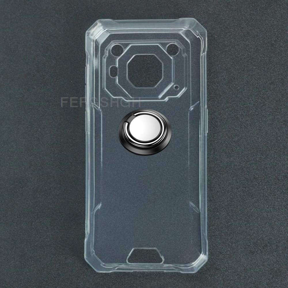 Enhanced Phone Cover with Back Ring Holder - TPU Soft Silicone