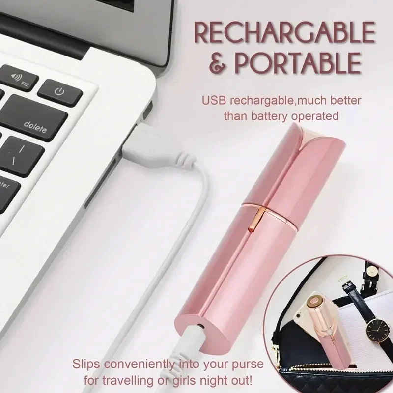 Portable Electric Shaver Women's Electric Epilator Trimmer Personal Care Appliances Painless for Home Use Woman 4