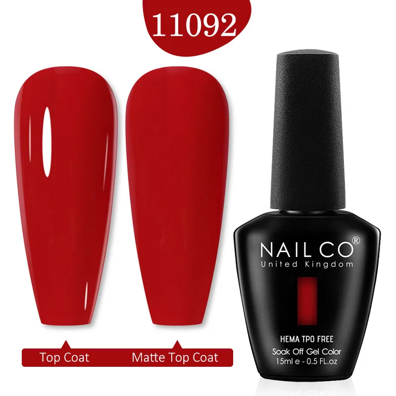 Radiant Red Gel Polish - 15ML Premium Semi-Permanent Nail Varnish