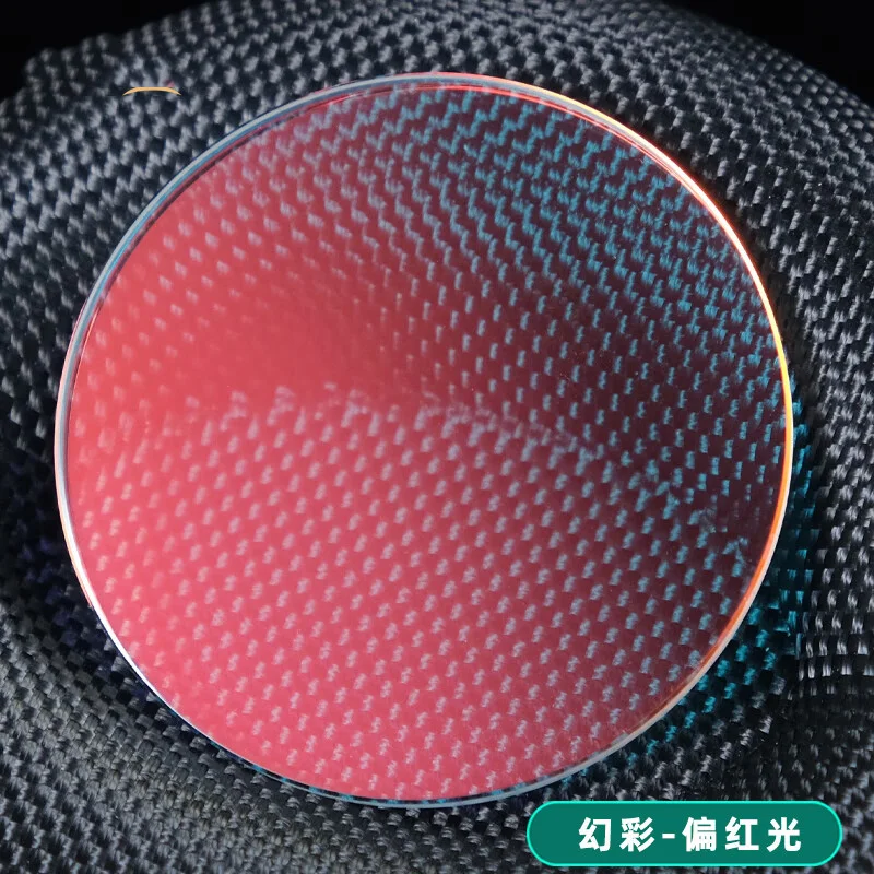 Lente de reloj circular Luz roja Vidrio plano Sustituto de Diesel DZ4318 DZ4323 DZ4344 Espejo de reloj Cristal de espejo Accesorios de reloj