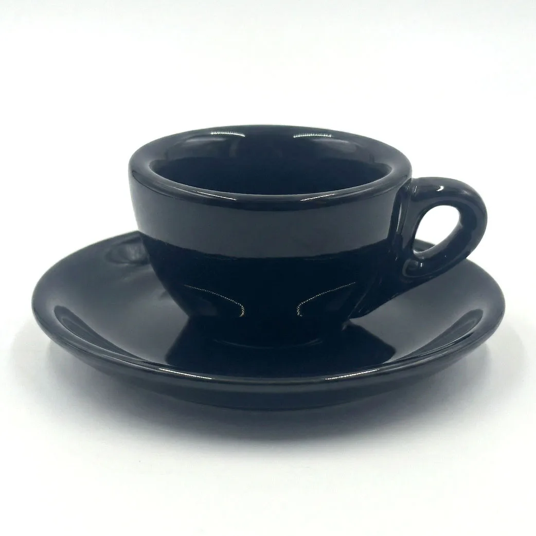 كوب إسبريسو سيراميك 50 مل مع صحن، كوب قهوة صغير لل...