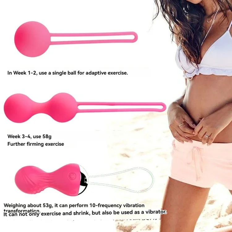Vaginal Balls Sex Toys for Women Vagina Tighten Exercise Chinese Kegel Ball Vibrator Ben Wa Geisha Pelvic Muscle Balls Trainer