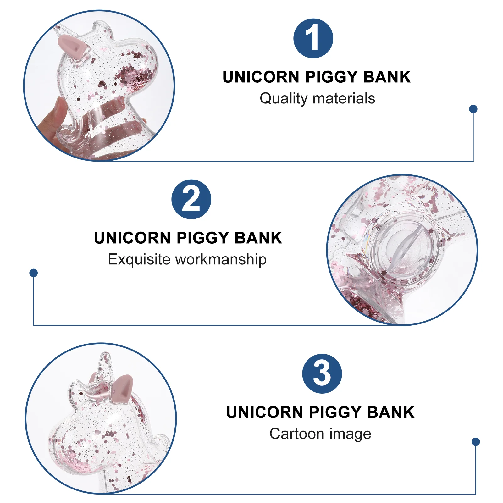 Cartoon Unicorn Money Bank Child Girls Piggy Large Banks The Coin Storage Jar 2