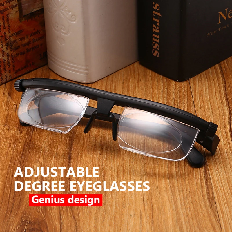 NONOR Double Vision Adjustable Degree Reading Glasses Universal Focal