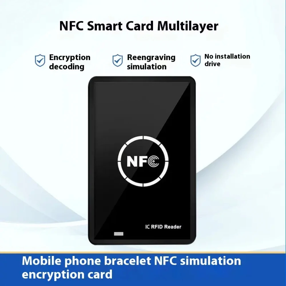 NFC 비접촉식 스마트 카드 리더기 RFID 복사기 복제기 USB 프로그래머 13.56Mhz 출입 통제 복제기 카드 복사기