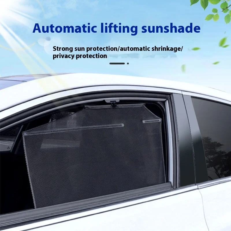 

Car Auto Retractable Sunshade Window Side Window Block Car Sunshade Sunscreen Heat Insulation Curtain Car Accessories