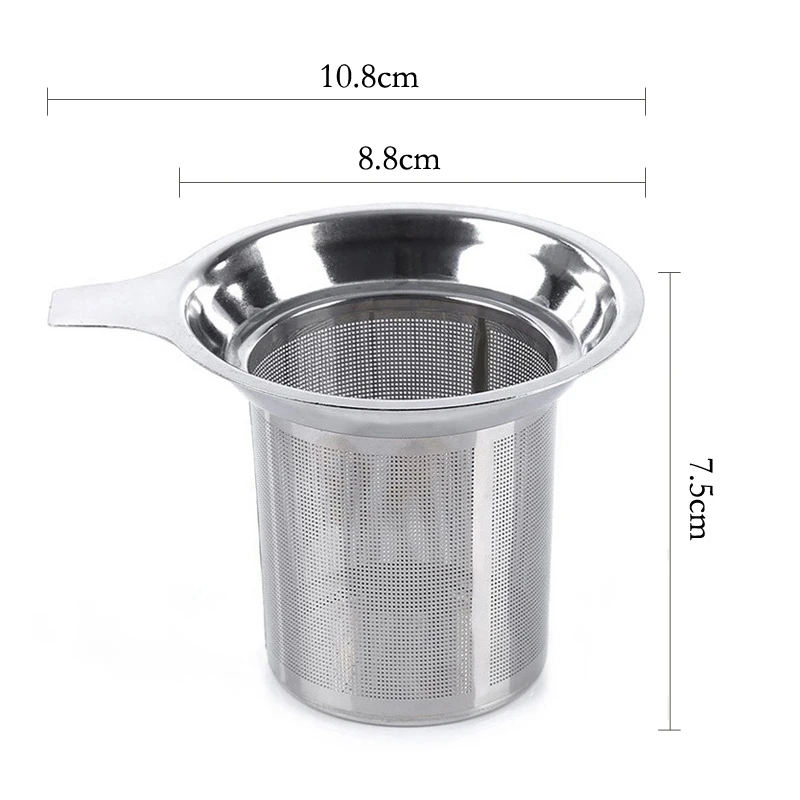 Tea Infuser Stainless Steel Mesh Tea Strainer Filter Mug Teapot Infuser Loose Leaf Black Herbal Diffuser Steeper Accessories tea infuser tea strainer tea filter