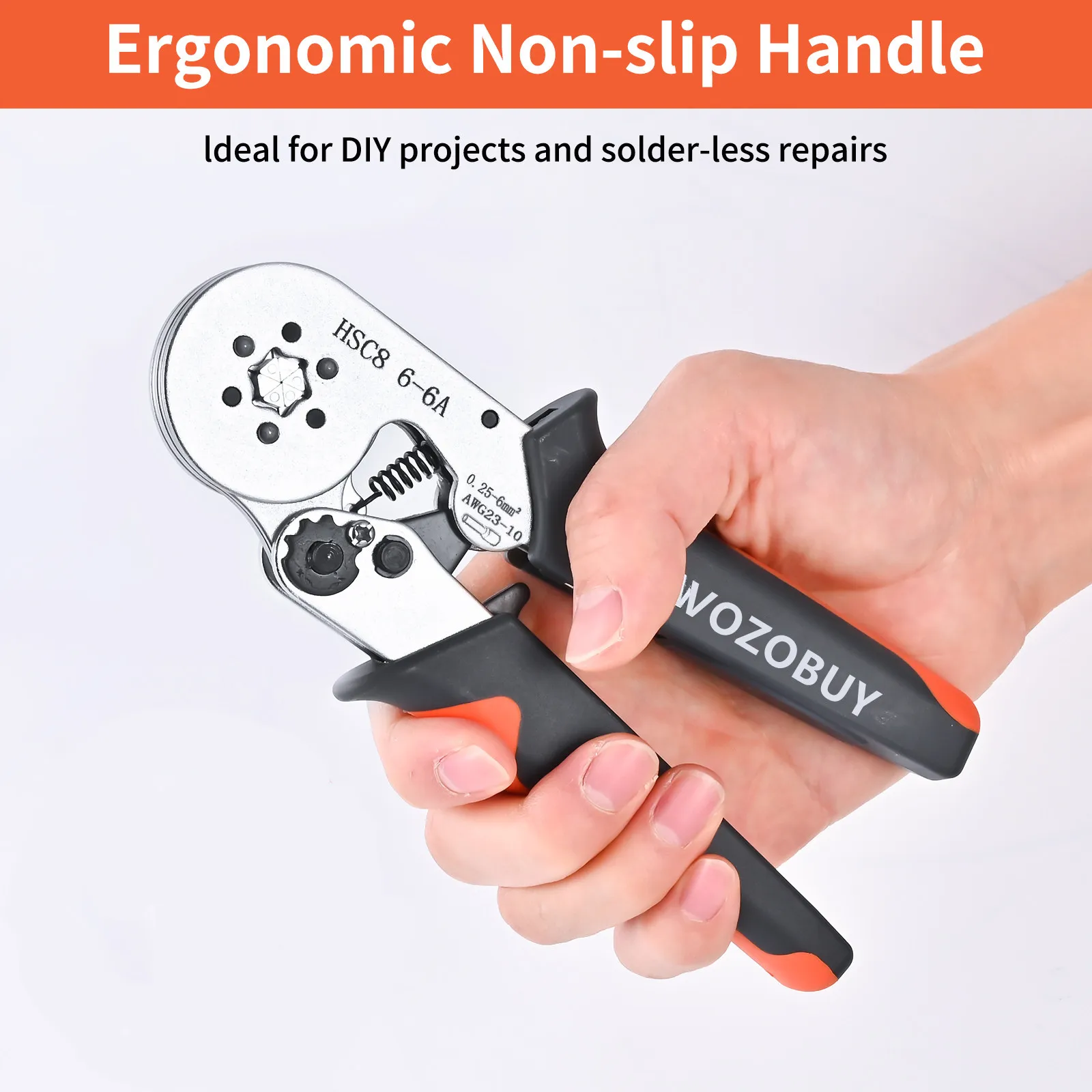 Ferrule Sleeves Terminal Crimping Tools Mini Electrical Pliers HSC8 6-4/6-6(0.25-10mm²/0.25-6mm²) Wire Connection Repair Clamp - Image 6